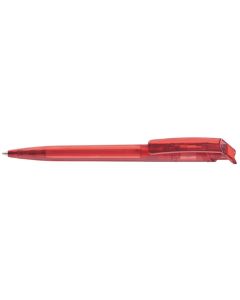 RECYCLED PET PEN transparent, rot