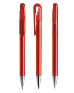Prodir DS1TFS Gefrostet mit satinierter MetallspitzeRot gefrostet