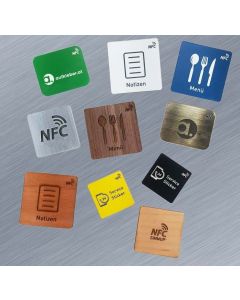 Individuelle NFC Aufkleber, Lasergravur