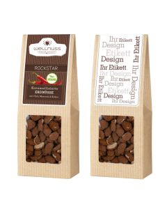 Karamellisierte Erdnüsse mit Chili, Meersalz und Kakao +vegan+