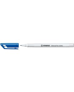 STABILO Universal-Pen permanent Folienschreiber, weiß/blau