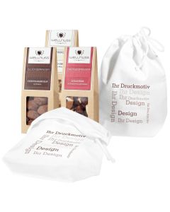 3 Premium Snacks im Baumwollsäckchen