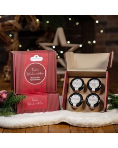 Geschenkkarton mit 4 Weihnachts-Spezialitäten im Glas