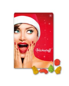 Adventskalender mit Fruchtgummi bedrucken
