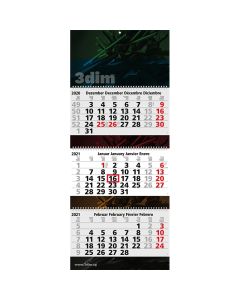 Wandkalender Maxi Wire-O als Kalender mit Ringbindung bedrucken mit eigener Firmenwerbung