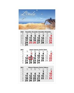 Mehrblock Wandkalender Medium 3 bedrucken