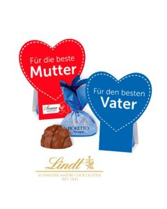Lindt Schokolade als Fioretto bedrucken mit Herz
