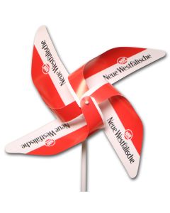 Windmühlen 4 Flügel aus Kunststoff YUPO 116 g/m² ohne Front-Rosette (ab 1.000 Stück)