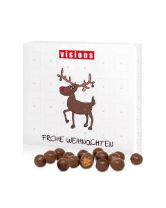 Tisch Adventskalender mit Knusperkugeln bedrucken