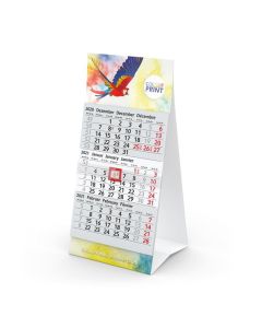 Tischkalender Mini 3 bedrucken als Werbeartikel Aufstellkalender für Schreibtisch