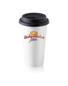 Rastal Porzellan-Thermobecher ToGo mit Silikondeckel 30 cl (ab 504 Stk.)