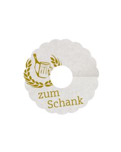 Wellenrand Saugstoffpapier Pilsdeckchen bedrucken im Flexodruck