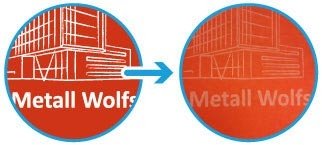 Farbige Servietten bedrucken mit weißem Logo im Flexodruck